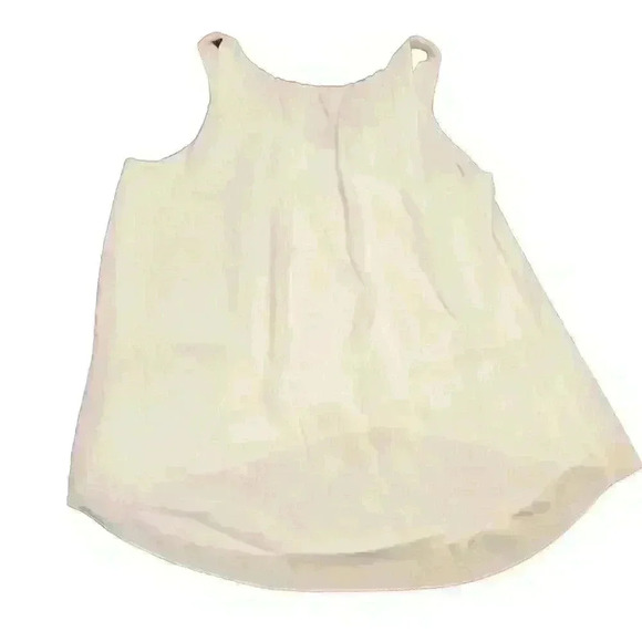 Lauren Helena Sleeveless V-Neck Shell Blouse in Off White, Sz Large, NEW NWT $58 - Picture 3 of 8